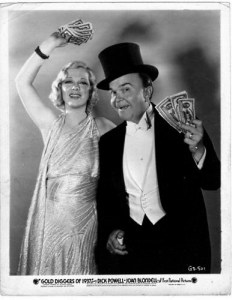 Glenda Farrell and Victor Moore in "Gold Diggers of 1937"