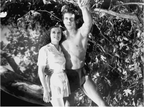 Olympians Eleanor Holm and Glenn Morris in "Tarzan's Revenge" (1938)