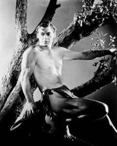 Johnny Weissmuller as Tarzan in "Tarzan, the Ape Man" (1932)