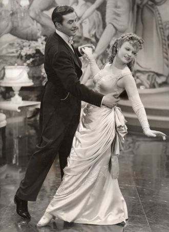 Ray Milland and Anna Neagle in the "Alice Blue Gown." This portion of the film is in color. 