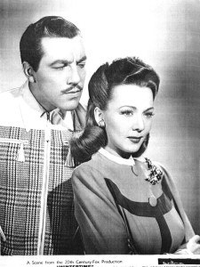 Cesar Romero and Carole Landis are a romantic couple at odds in "Wintertime" 