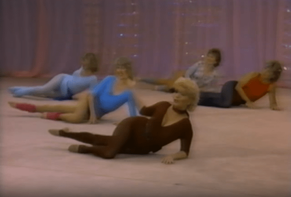 Debbie Reynolds in "Do It Debbie's Way." The woman on the end in the light blue leotard is Nita Talbot.