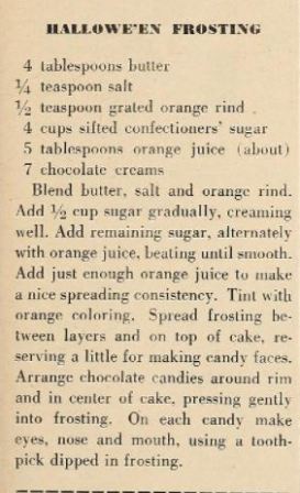 Halloween frosting